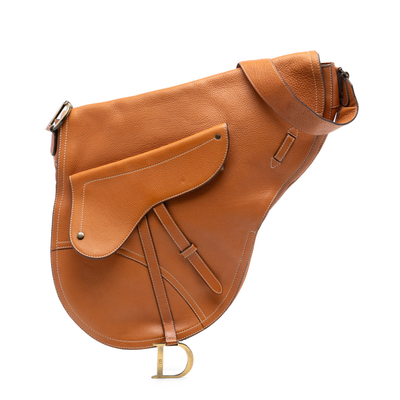 Dior Handbags - Pre-Loved Dior Leather Baudrier Saddle Bag